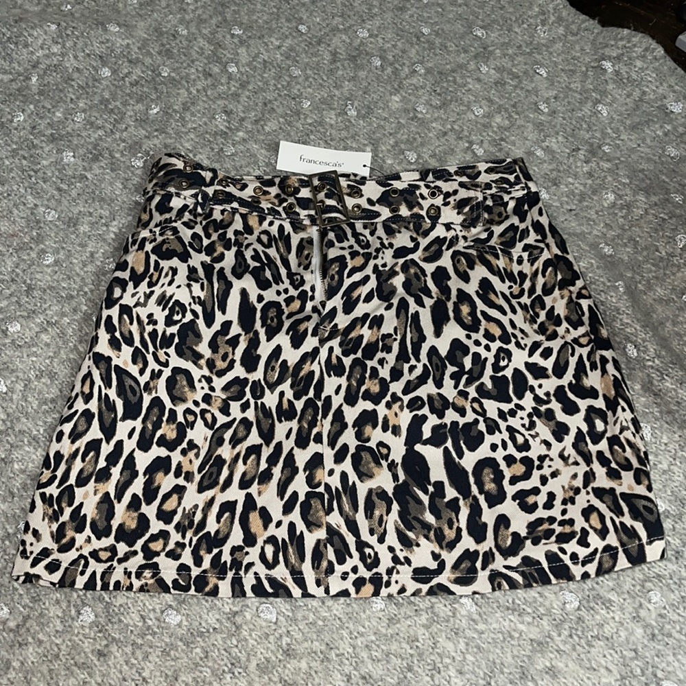 Animal print skirt